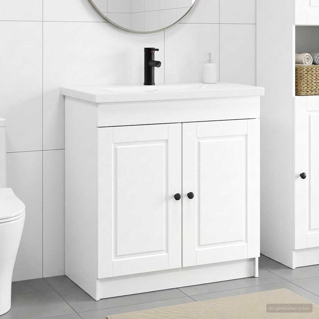 Set namještaja za kupaonicu Bijela 56 x 37,5 x 81 cm