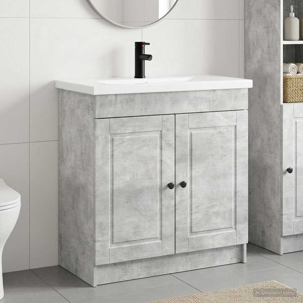 Set namještaja za kupaonicu Betonska siva 78,5 x 37,5 x 81 cm