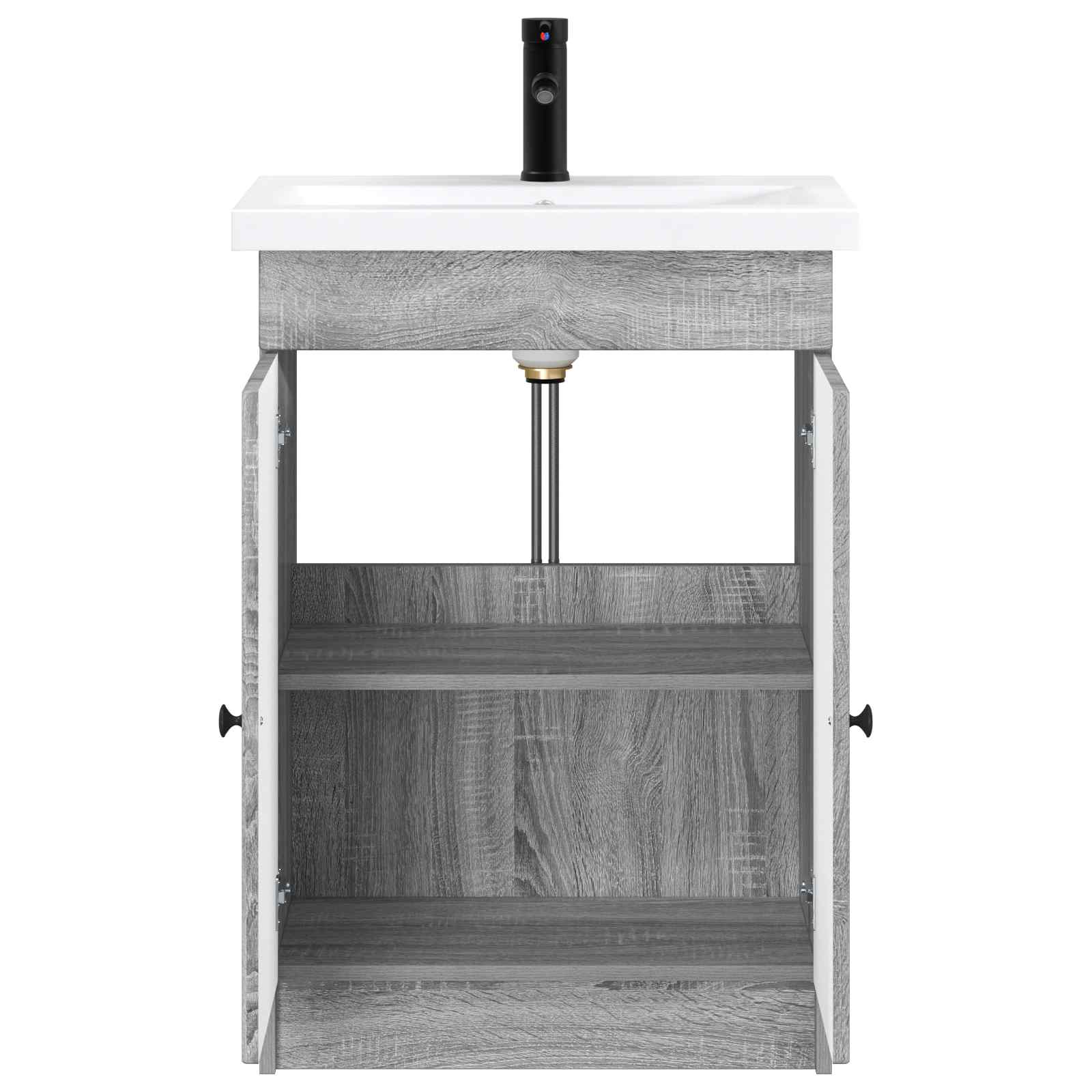 Set namještaja za kupaonicu Siva Sonoma 56 x 37,5 x 81 cm