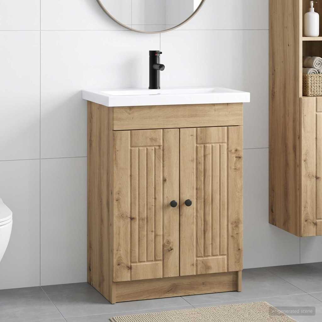 Set namještaja za kupaonicu Hrast artisan 56 x 37,5 x 81 cm