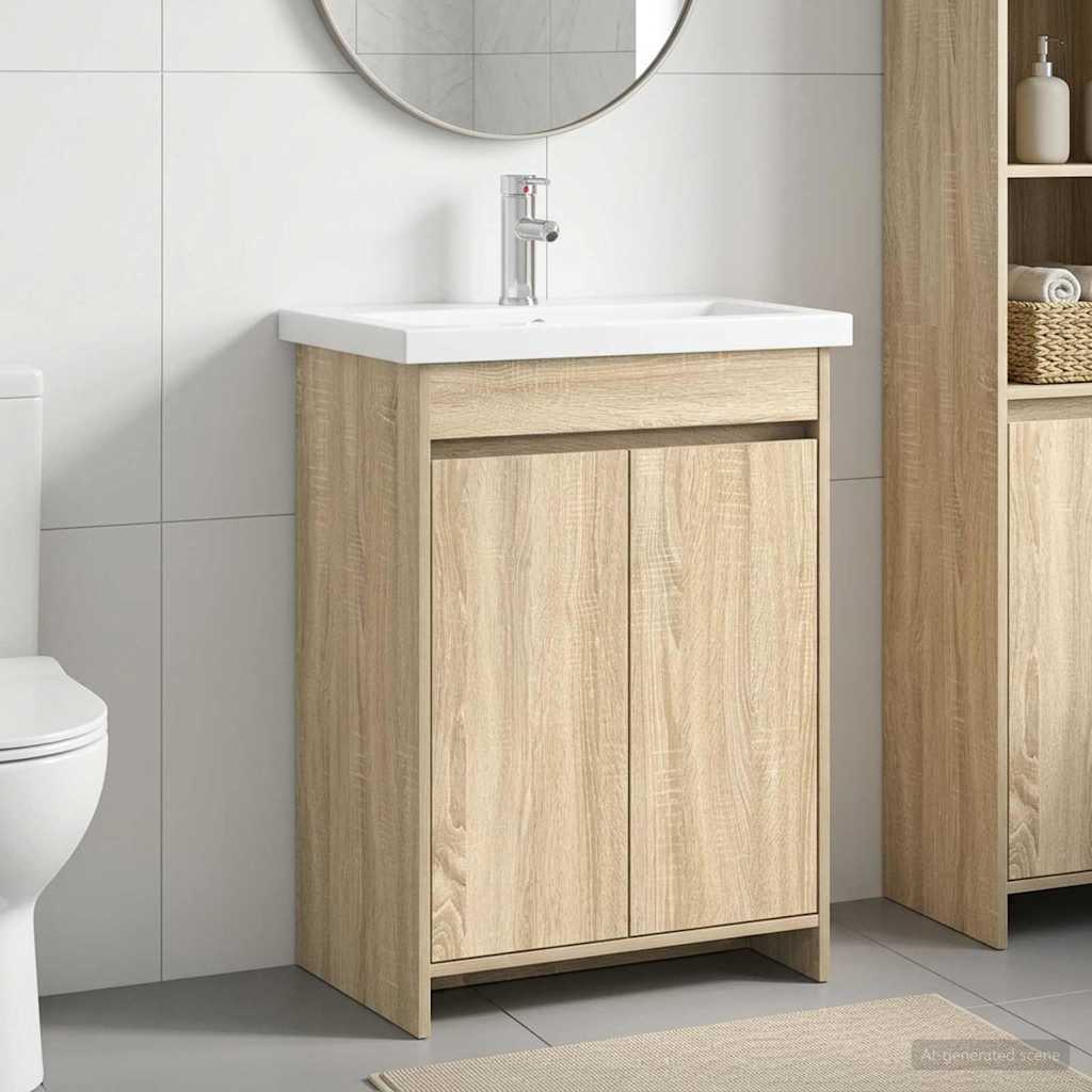 Set namještaja za kupaonicu Hrast sonoma 81 x 40 x 84,5 cm