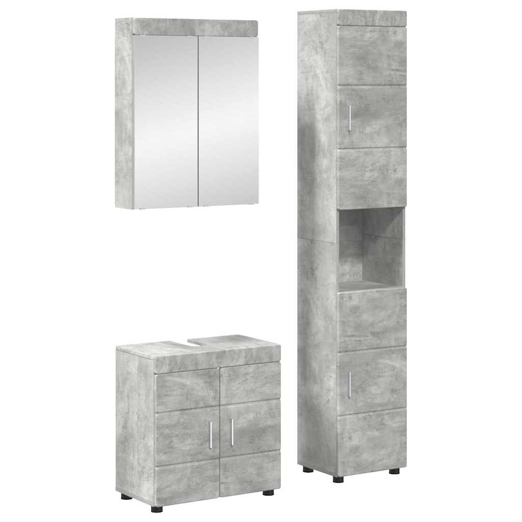 Set namještaja za kupaonicu TULUM 3 pcs Betonski sivi