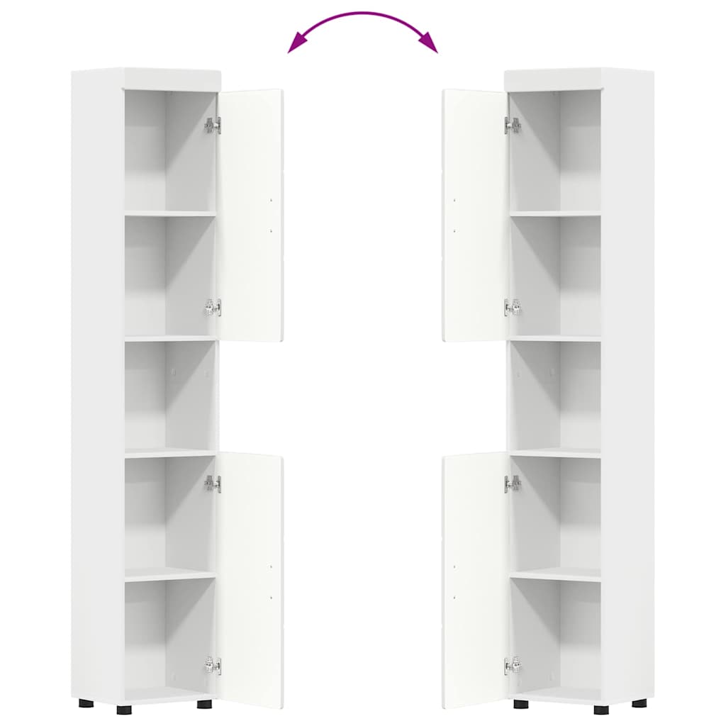 Set namještaja za kupaonicu TULUM 5 pcs Bijelo 60 x 34 x 63 cm