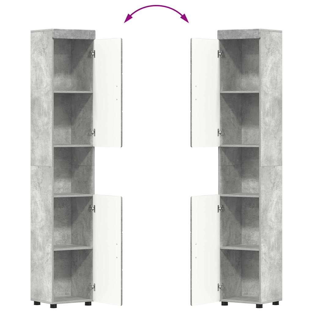 Set namještaja za kupaonicu TULUM 5 pcs Betonski sivi