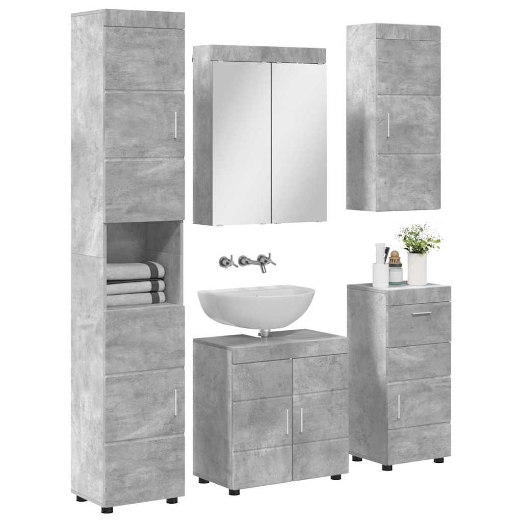Set namještaja za kupaonicu TULUM 5 pcs Betonski sivi