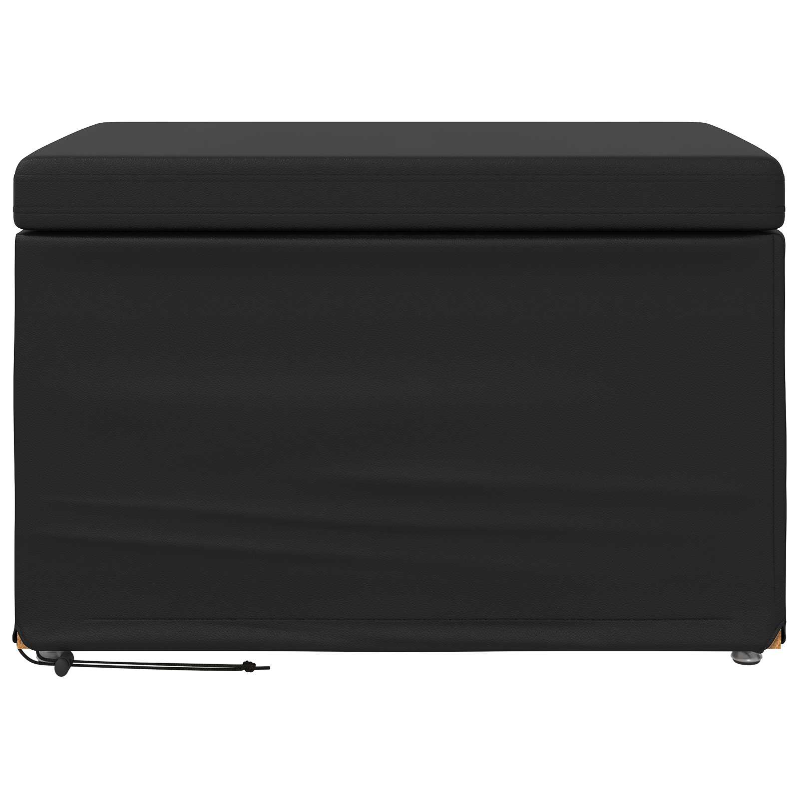 Stolica Crna 61 x 41 x 40 cm Umjetna Koža i Fino Radeći Drvo