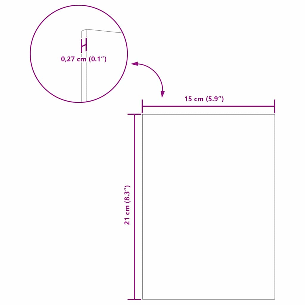 Dekor Paneli 12 pcs Staro drvo 15 x 21 x 0.27 cm