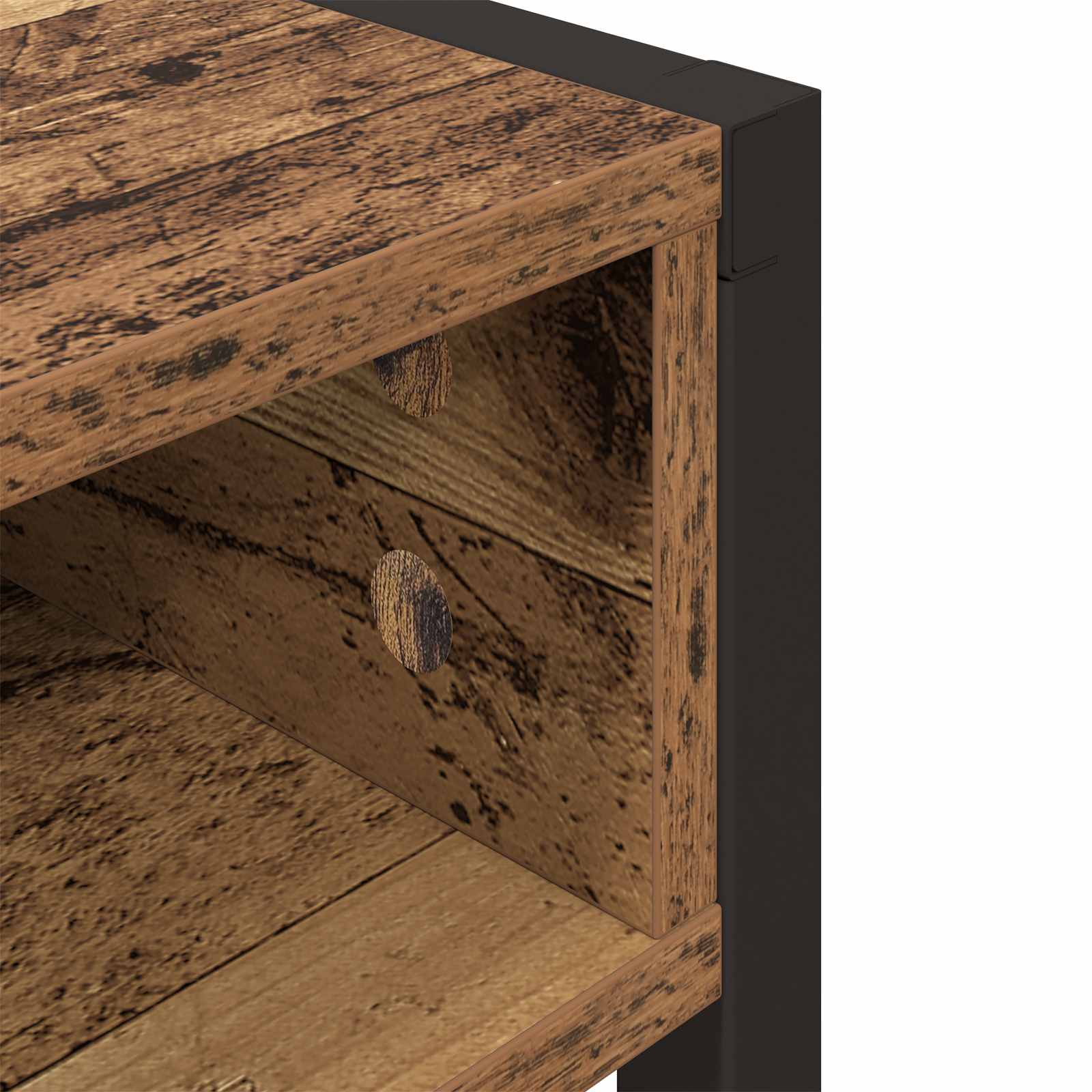 Stol s pohranom Staro drvo 100 x 50 x 75 cm Konstruirano drvo