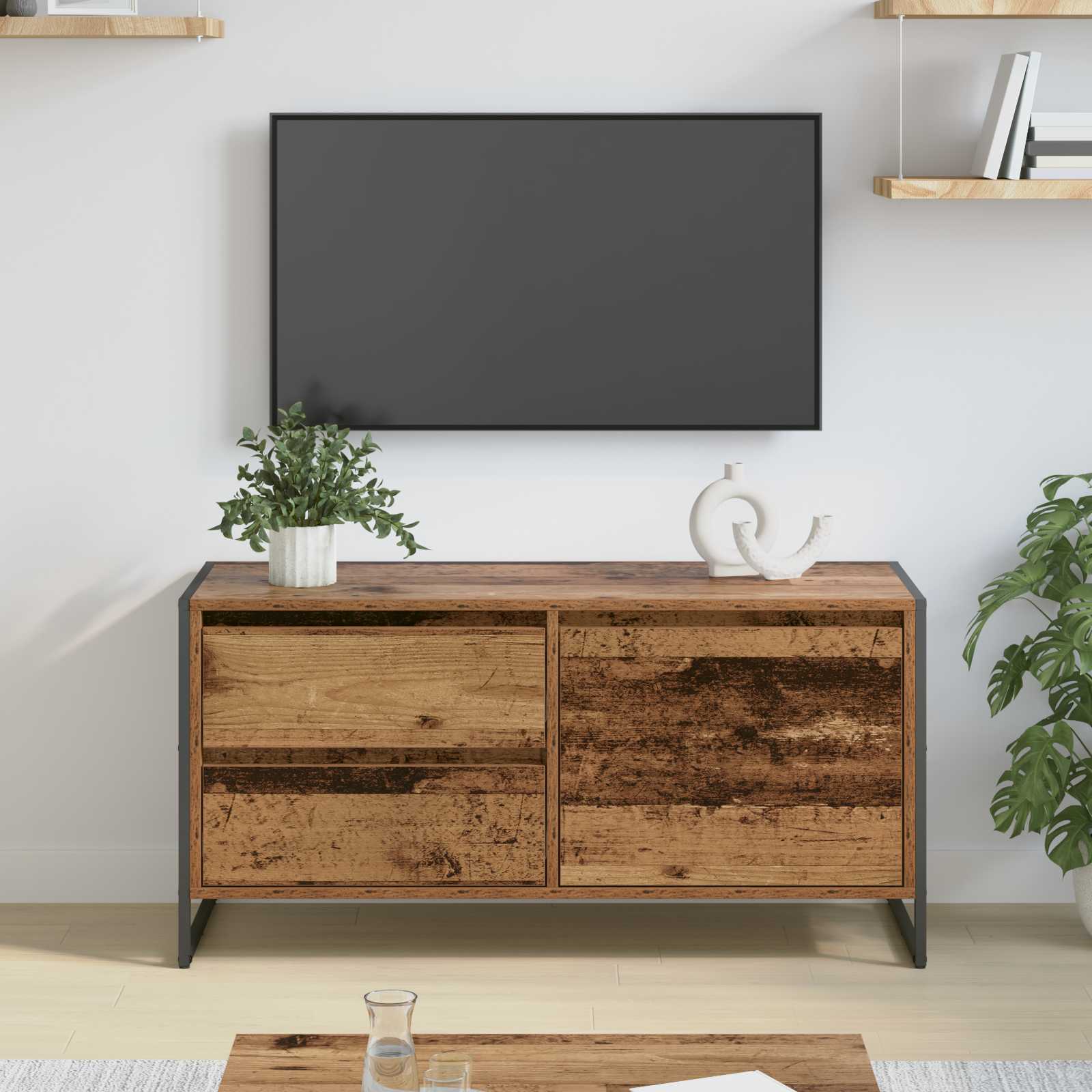TV ormar Staro drvo 100 x 36 x 49.5 cm Konstruirano drvo