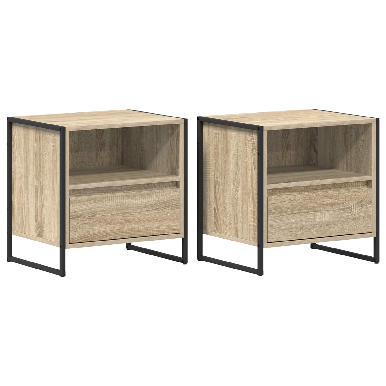 Noćni ormarić 2 pcs Sonoma 50 x 39,5 x 50 cm Konstruirano drvo