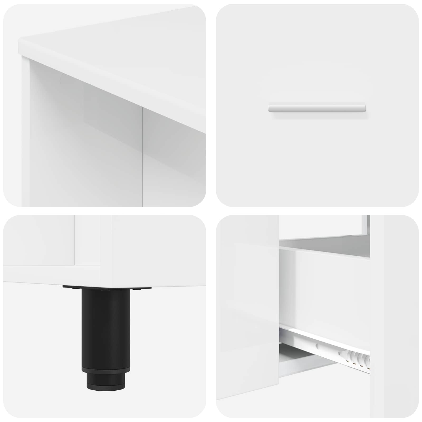 Toaletna jedinica Bijela visokog sjaja 80 x 35 x 60 cm