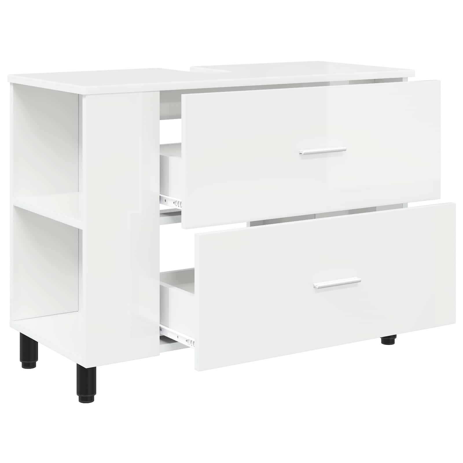 Toaletna jedinica Bijela visokog sjaja 80 x 35 x 60 cm