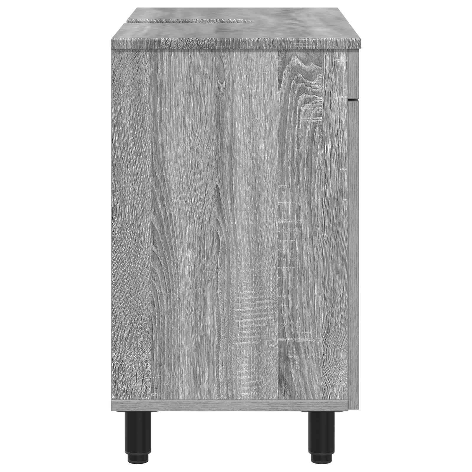 Toaletna jedinica Siva Sonoma 60 x 35 x 60 cm Konstruirano drvo