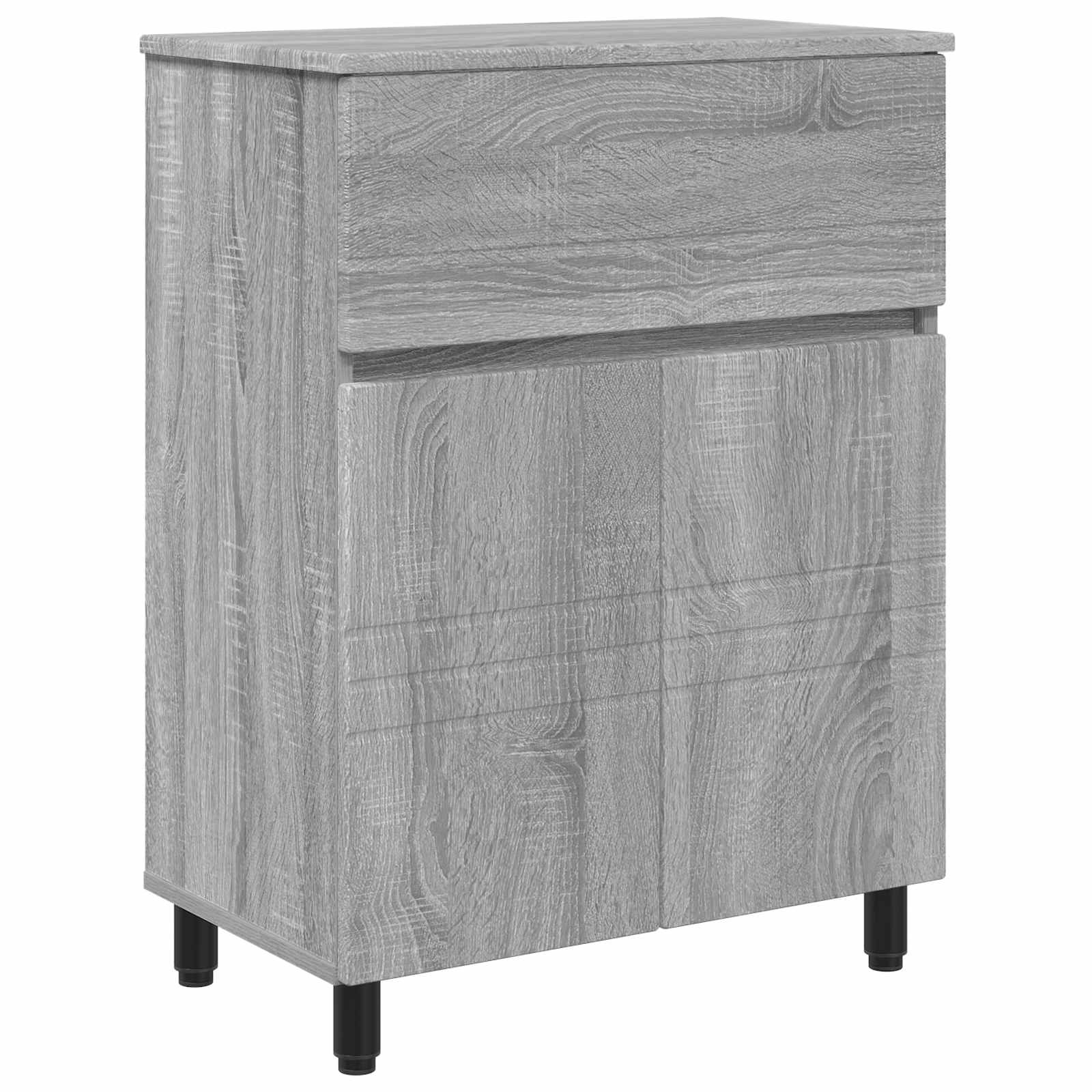 Toaletna jedinica Siva Sonoma 60 x 35 x 80 cm Konstruirano drvo