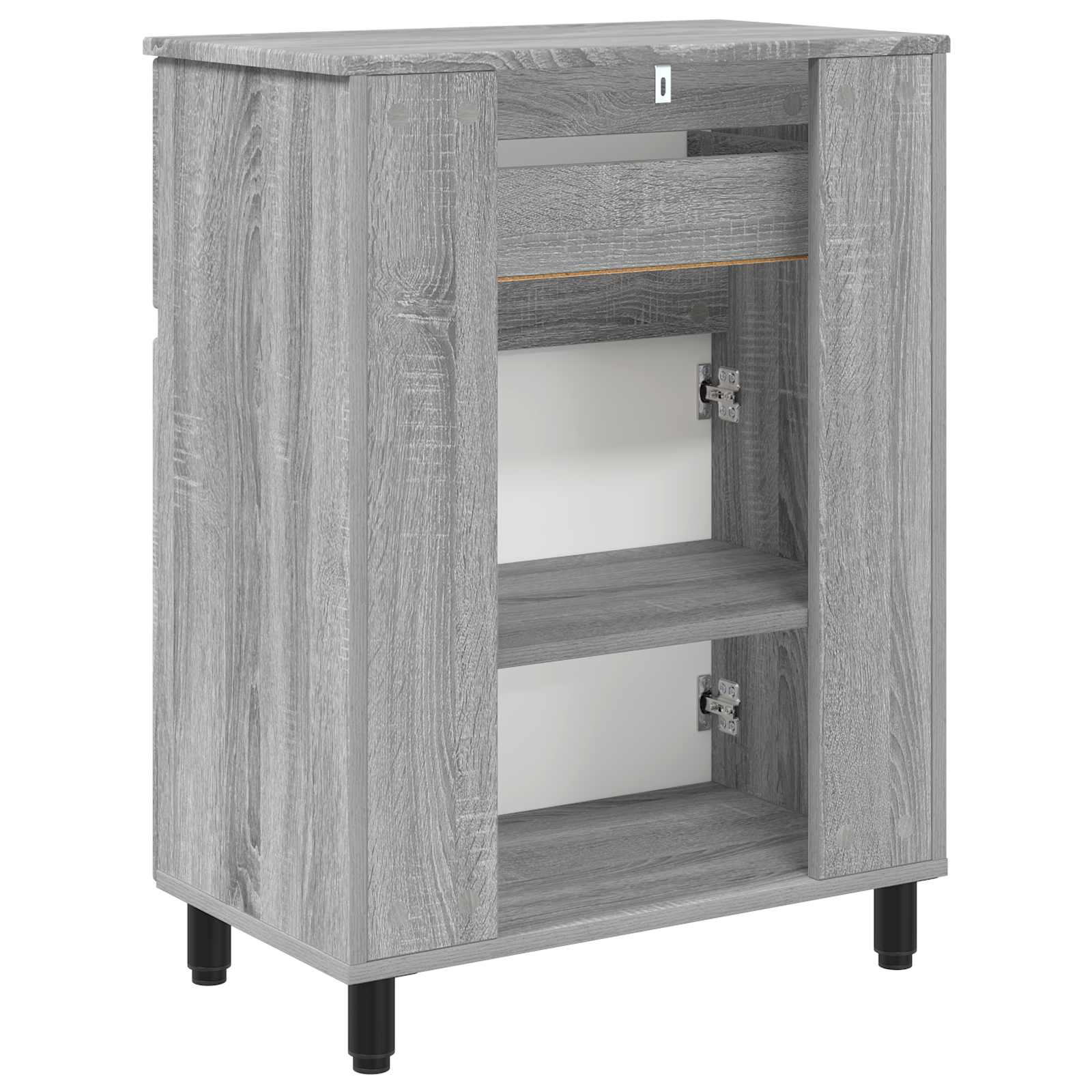 Toaletna jedinica Siva Sonoma 60 x 35 x 80 cm Konstruirano drvo
