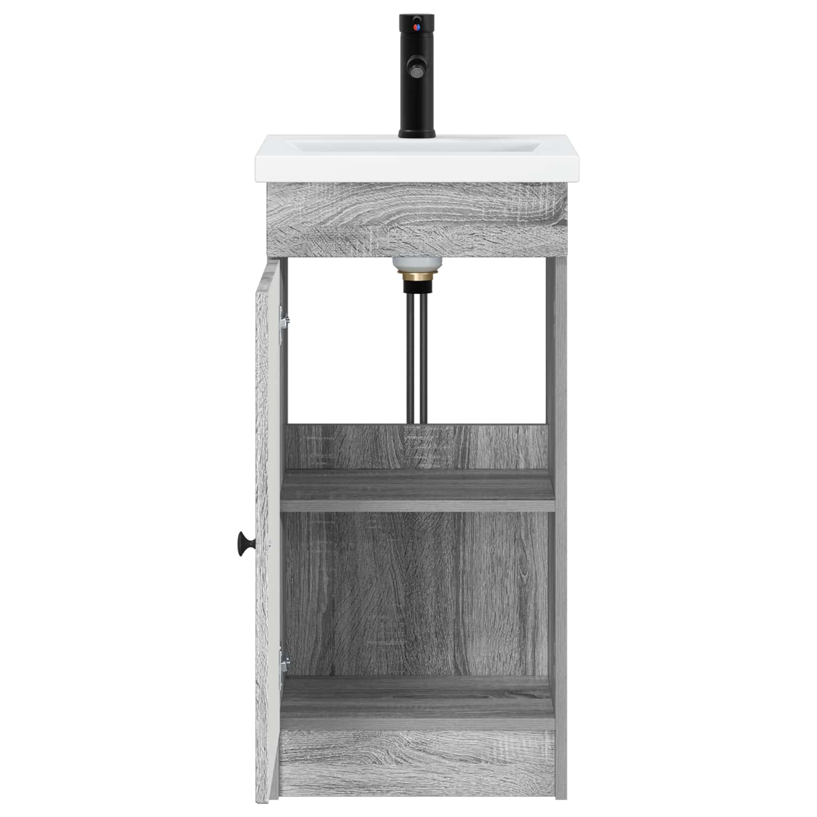 Kupaonski umivaonik s sudoperom Siva Sonoma 42 x 40 x 84,5 cm