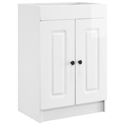 Ormarić ispod umivaonika Bijela visokog sjaja 56 x 37,5 x 81 cm