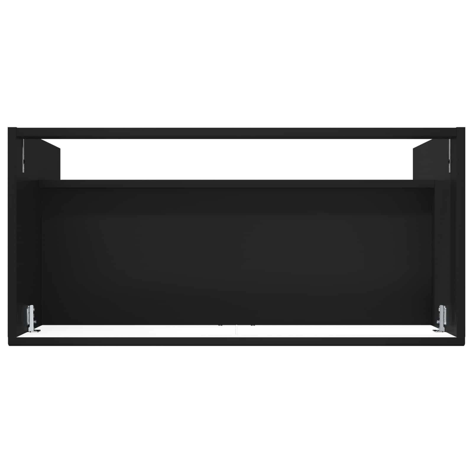 Ormarić ispod umivaonika Crna 56 x 37,5 x 81 cm