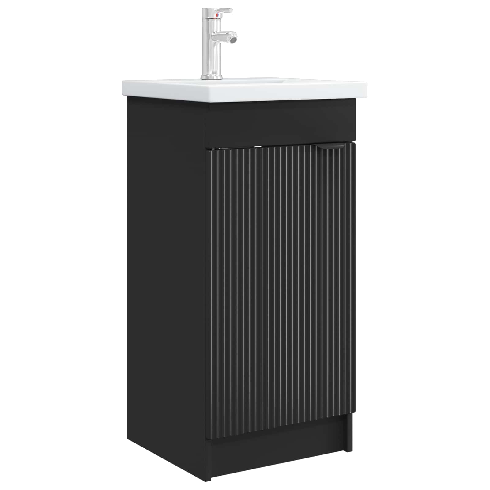 Kupaonski umivaonik s sudoperom Crna 42 x 40 x 84,5 cm