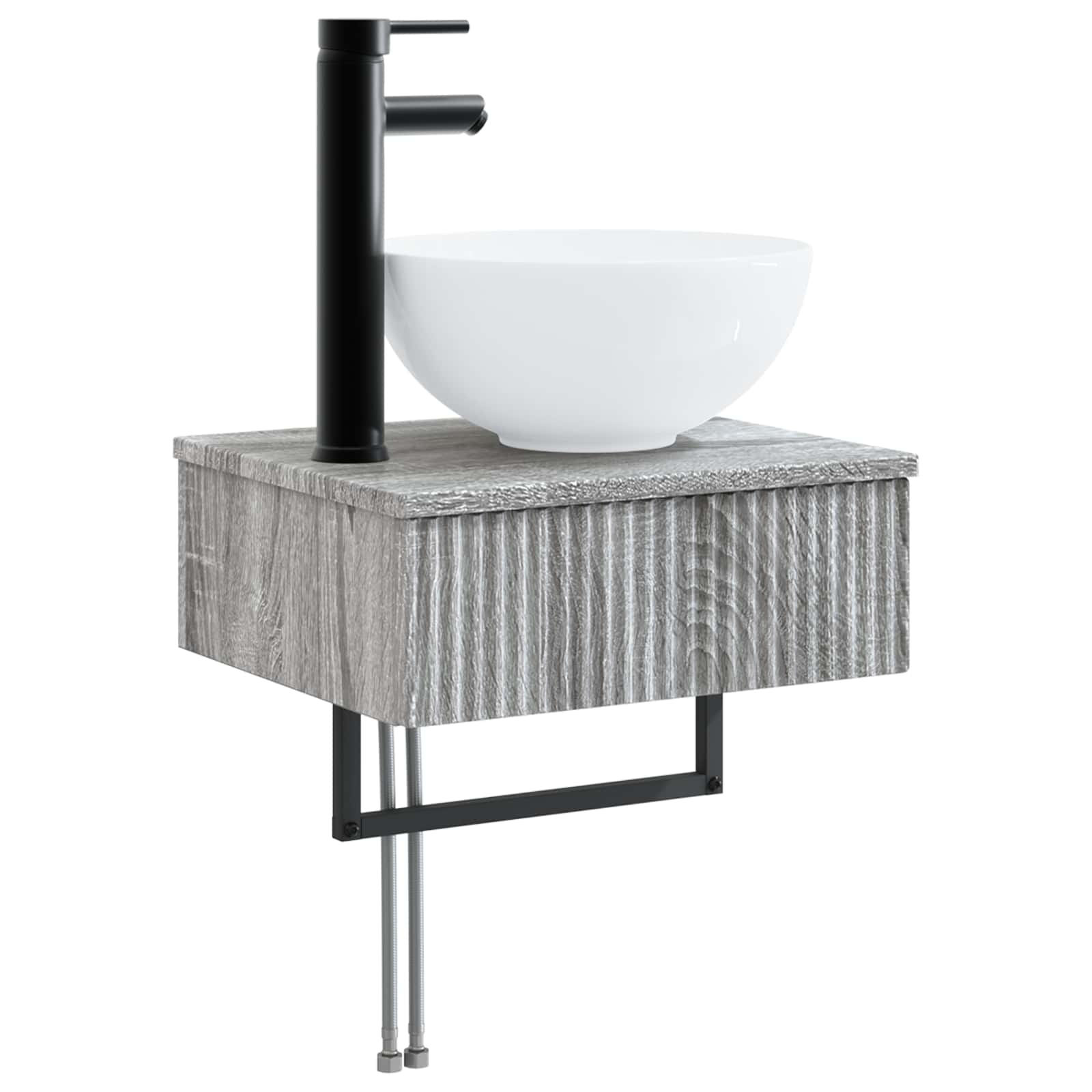 Zidni sudoper Siva Sonoma 40 x 35 x 39 cm Konstruirano drvo