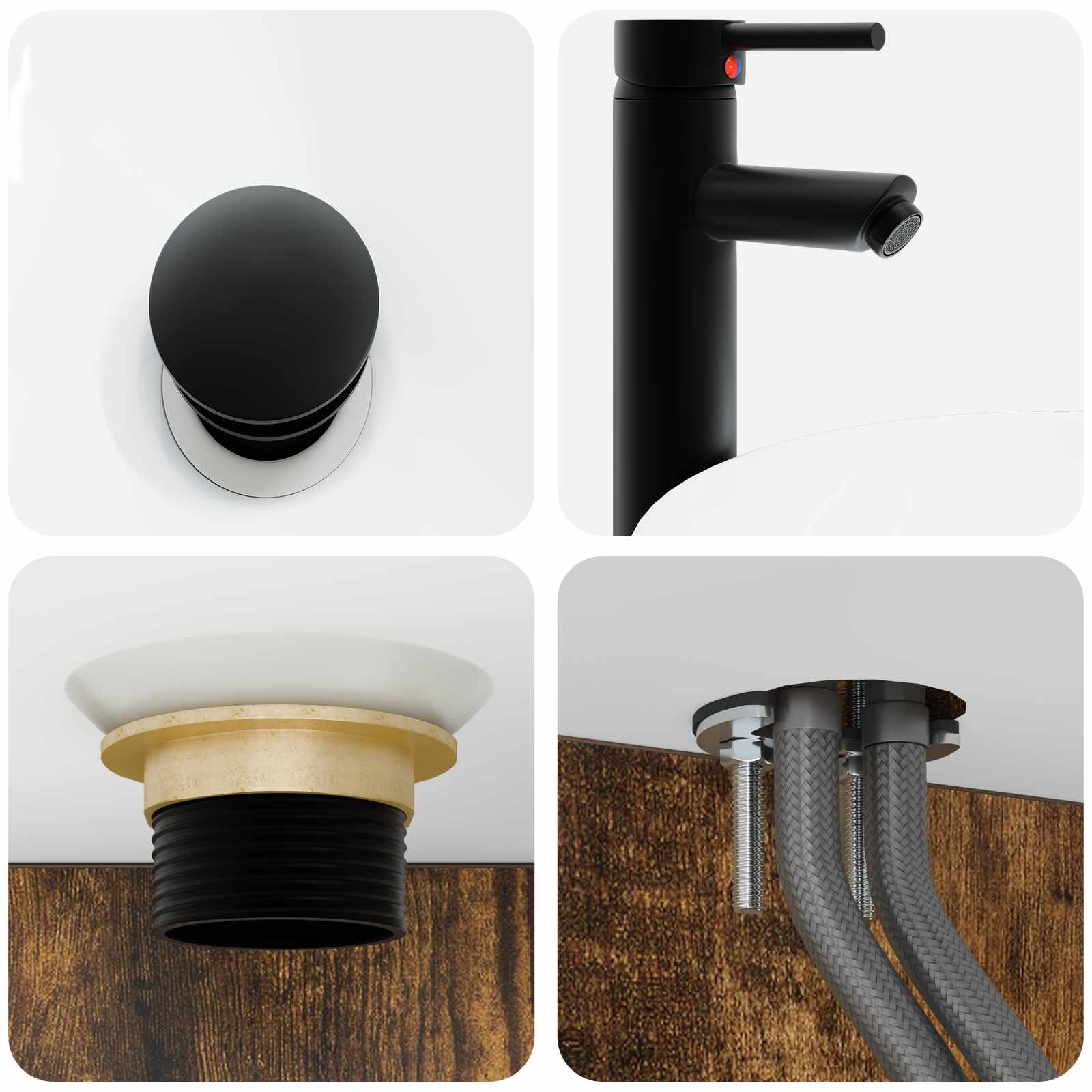 Zidni sudoper Dimljeni hrast 40 x 41 x 40,5 cm
