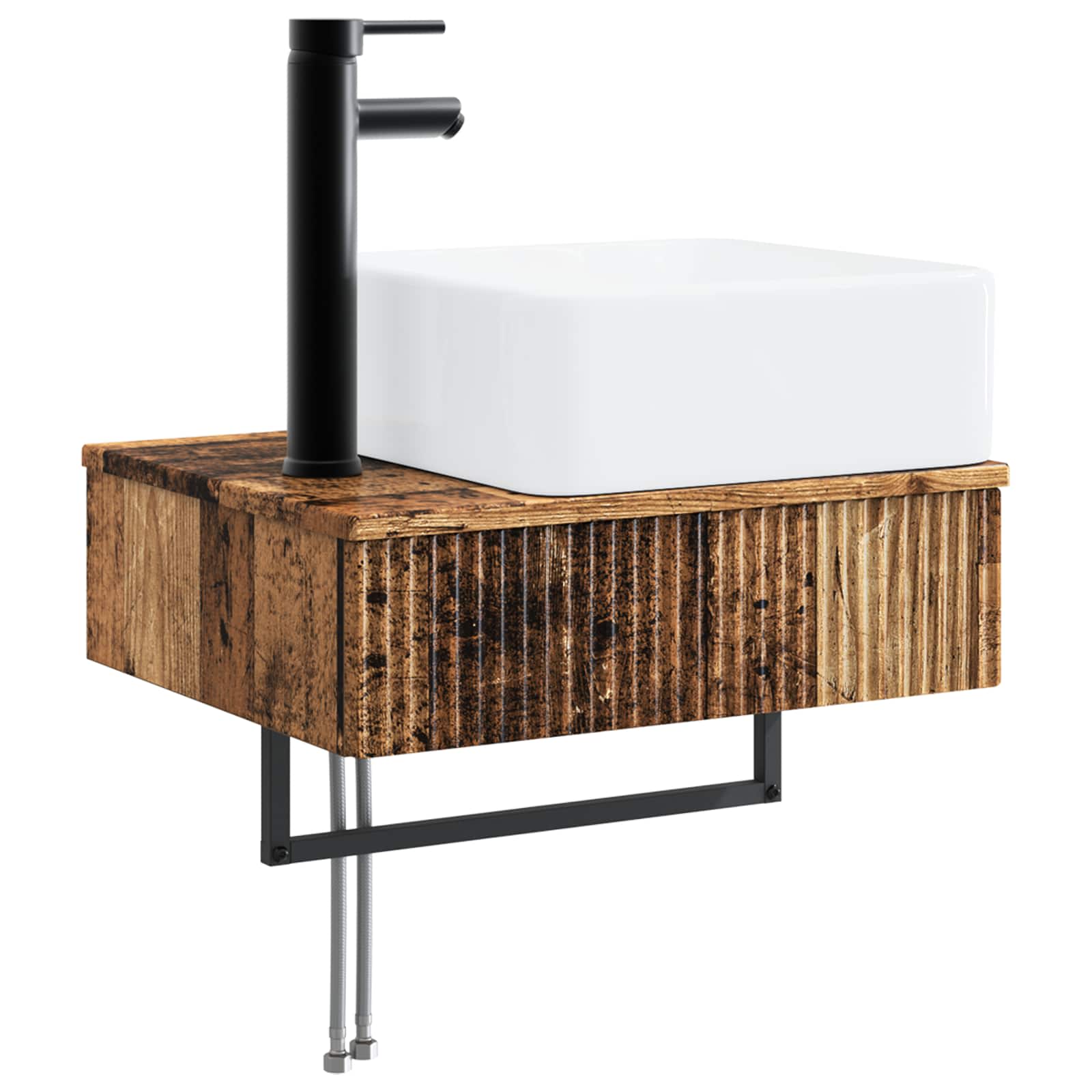 Zidni sudoper Staro drvo 50 x 41 x 39 cm Konstruirano drvo