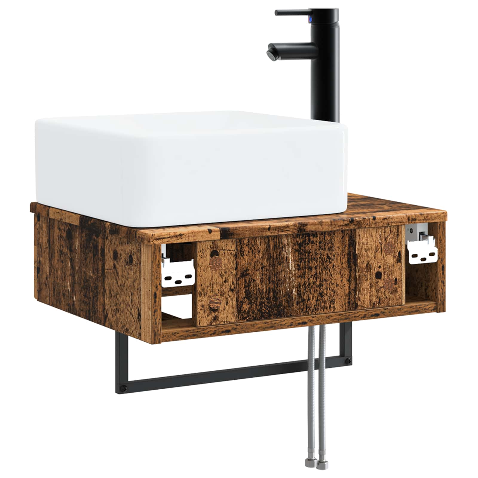 Zidni sudoper Staro drvo 50 x 41 x 39 cm Konstruirano drvo