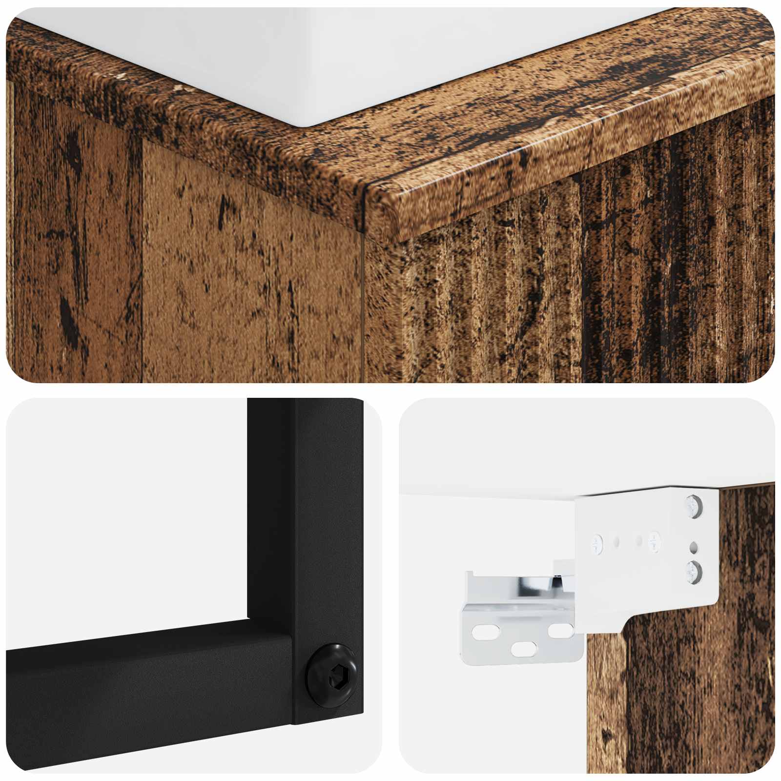 Zidni sudoper Staro drvo 40 x 41 x 39 cm Konstruirano drvo
