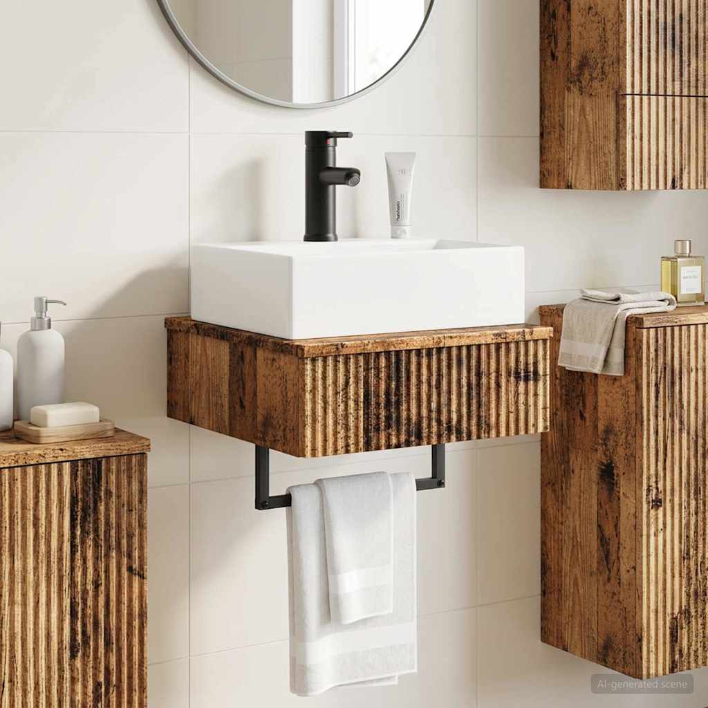 Zidni sudoper Staro drvo 40 x 41 x 39 cm Konstruirano drvo