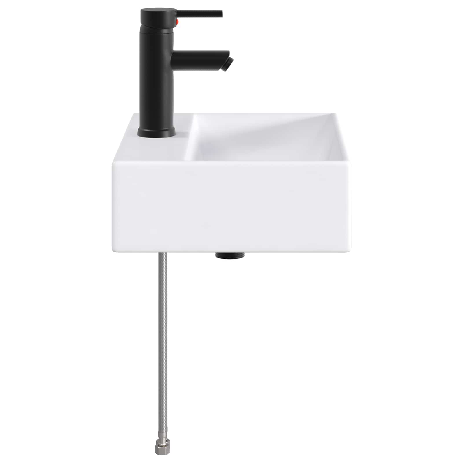 Umivaonik za kupaonicu Mat Crna 39 x 30,5 x 12,5 cm Metal