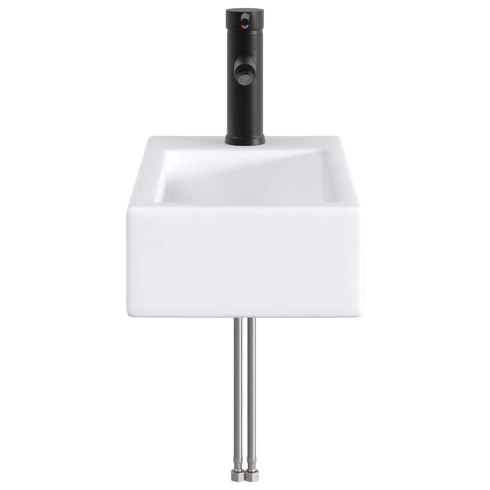 Umivaonik za kupaonicu Mat Crna 45,5 x 25,5 x 13 cm Metal