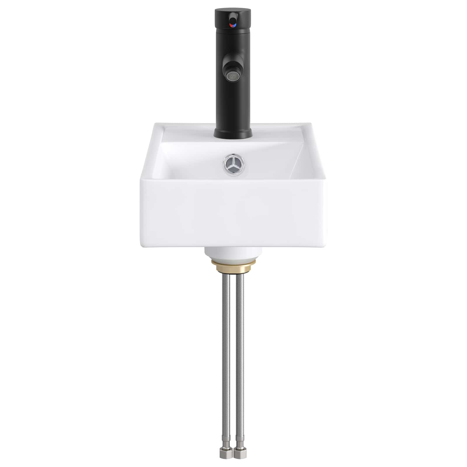 Umivaonik za kupaonicu Mat Crna 40,5 x 22,5 x 11,5 cm Metal