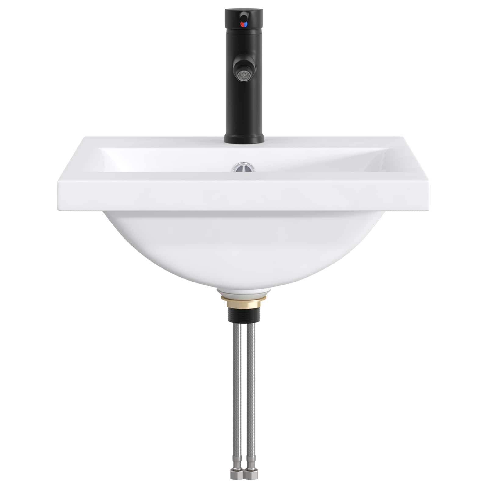 Umivaonik za kupaonicu Mat Crna 42 x 40 x 16,5 cm Metal