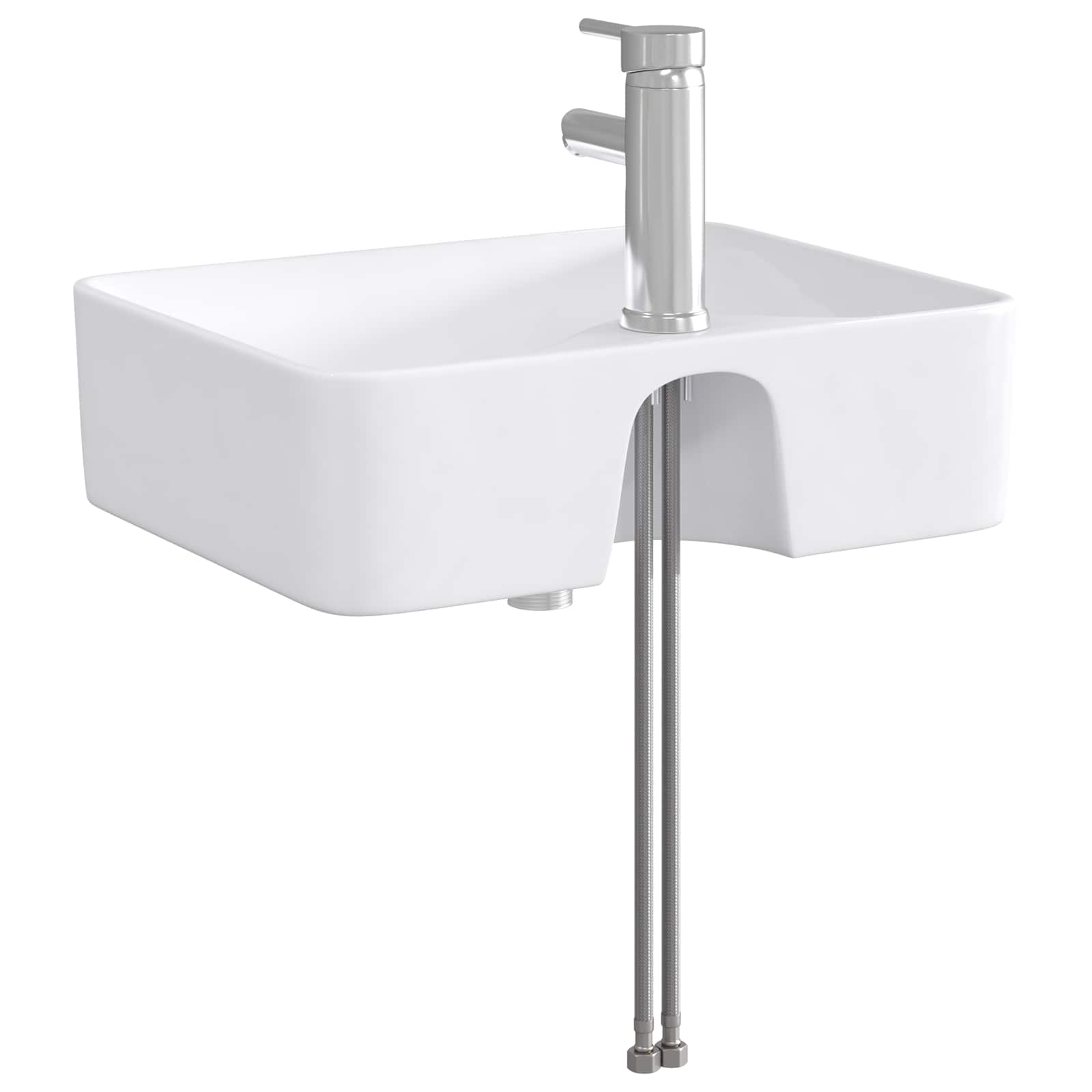 Umivaonik za kupaonicu Krom 48,5 x 37,5 x 13 cm Metal