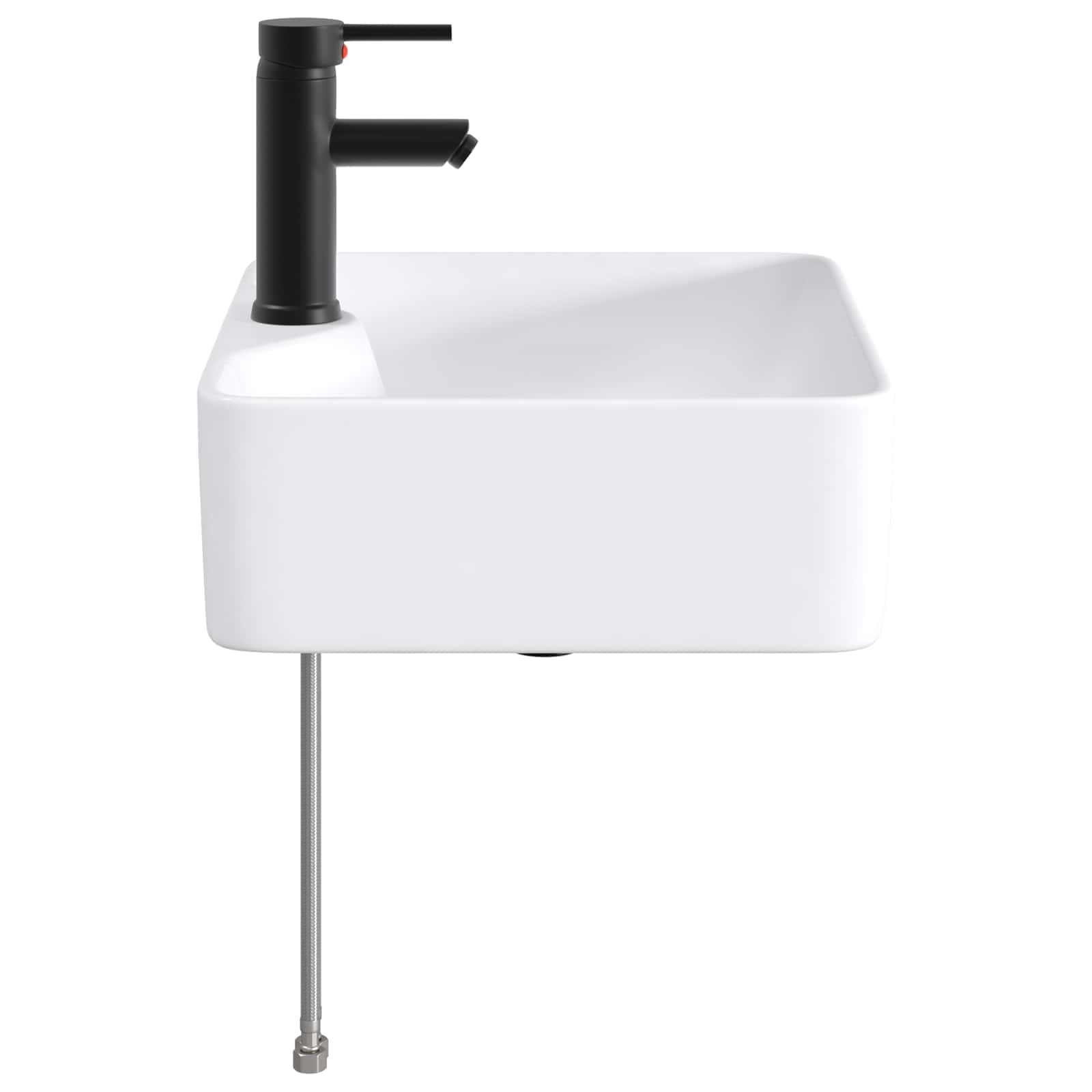 Umivaonik za kupaonicu Mat Crna 48,5 x 37,5 x 13 cm Metal