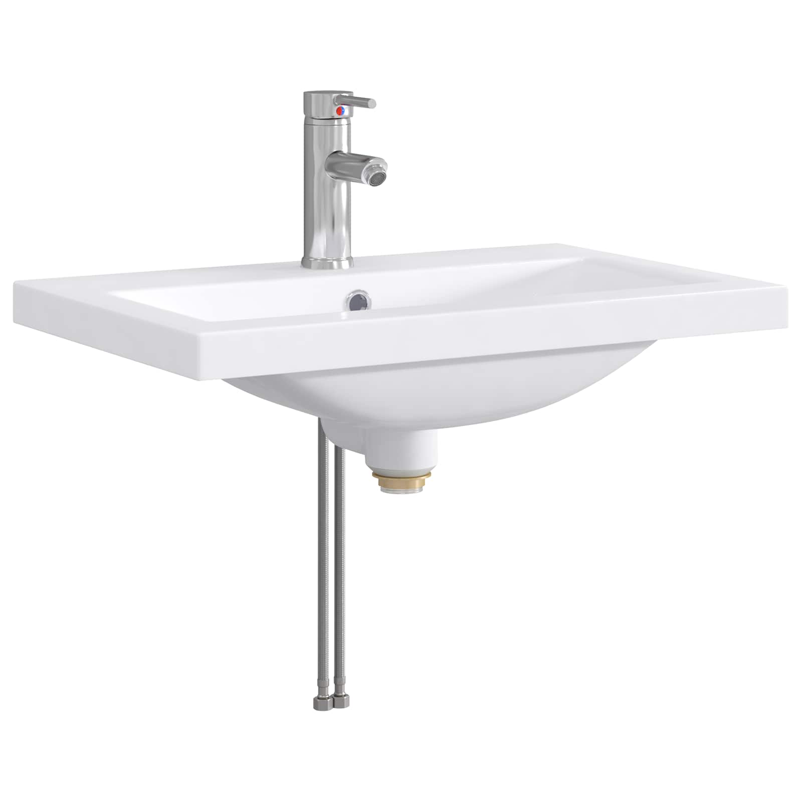 Umivaonik za kupaonicu Krom 61 x 40 x 16,5 cm Metal