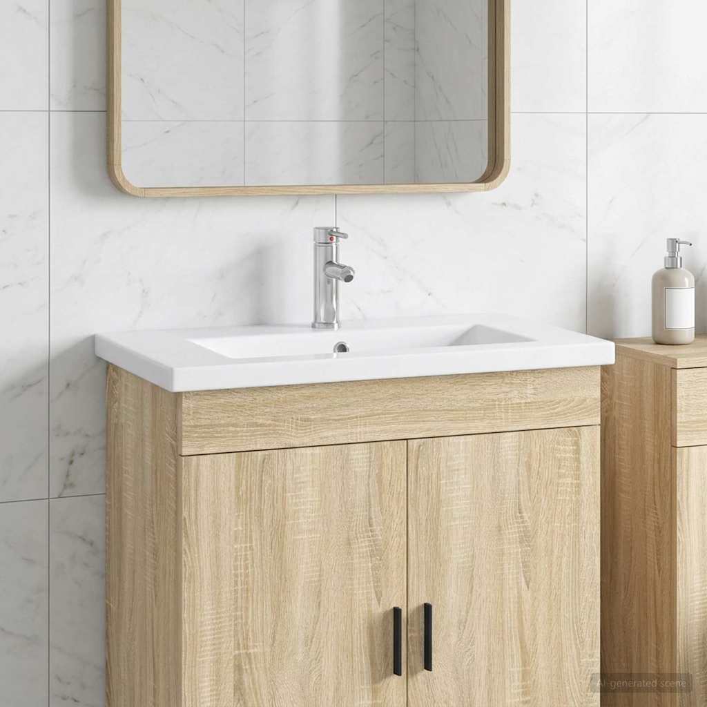 Umivaonik za kupaonicu Krom 81 x 40 x 17,5 cm Metal