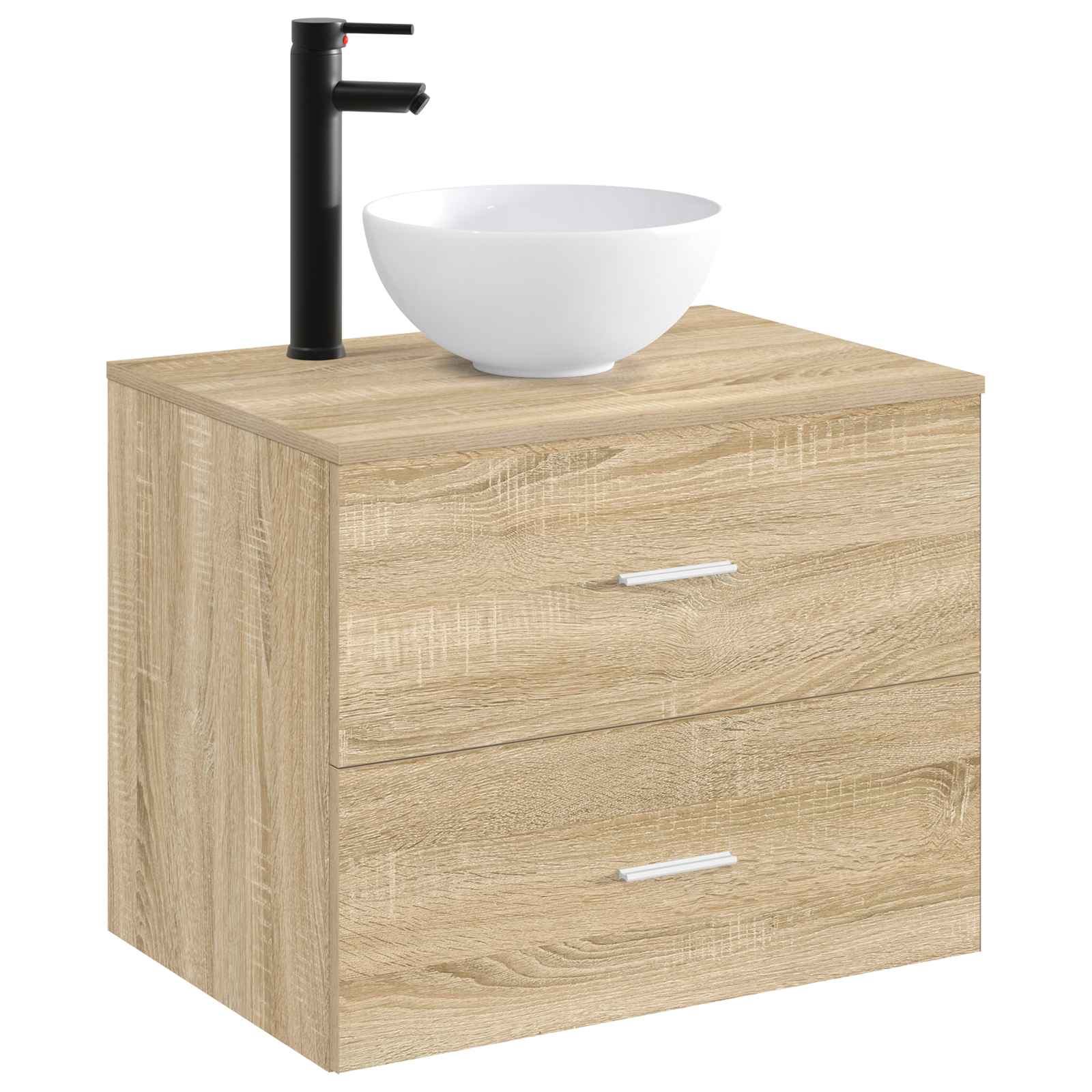 Umivaonik za kupaonicu Mat Crna 32 x 32 x 13 cm Metal