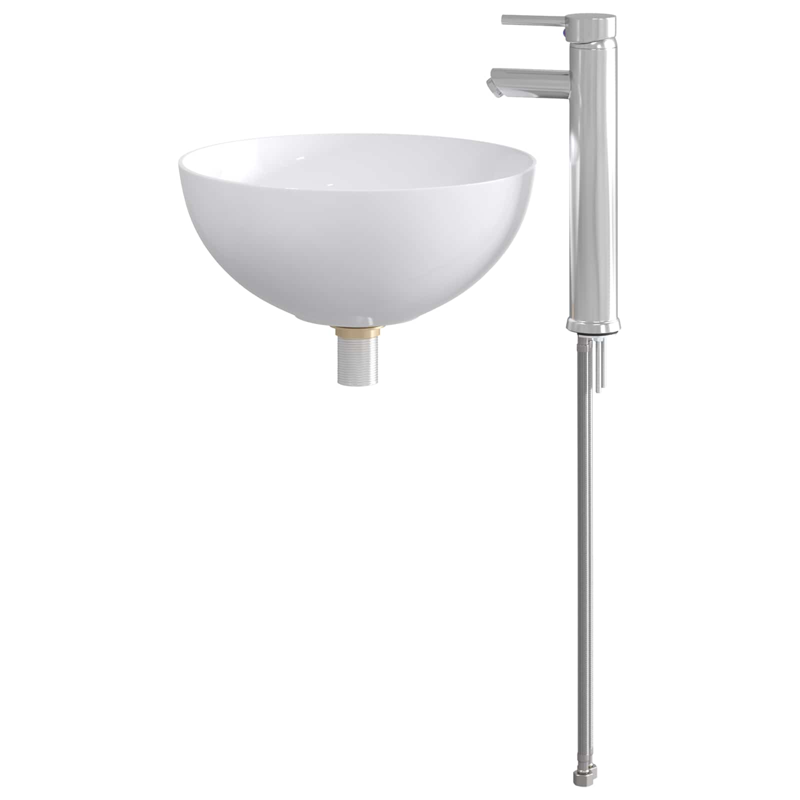 Umivaonik za kupaonicu Krom 35,5 x 35,5 x 14,5 cm Metal