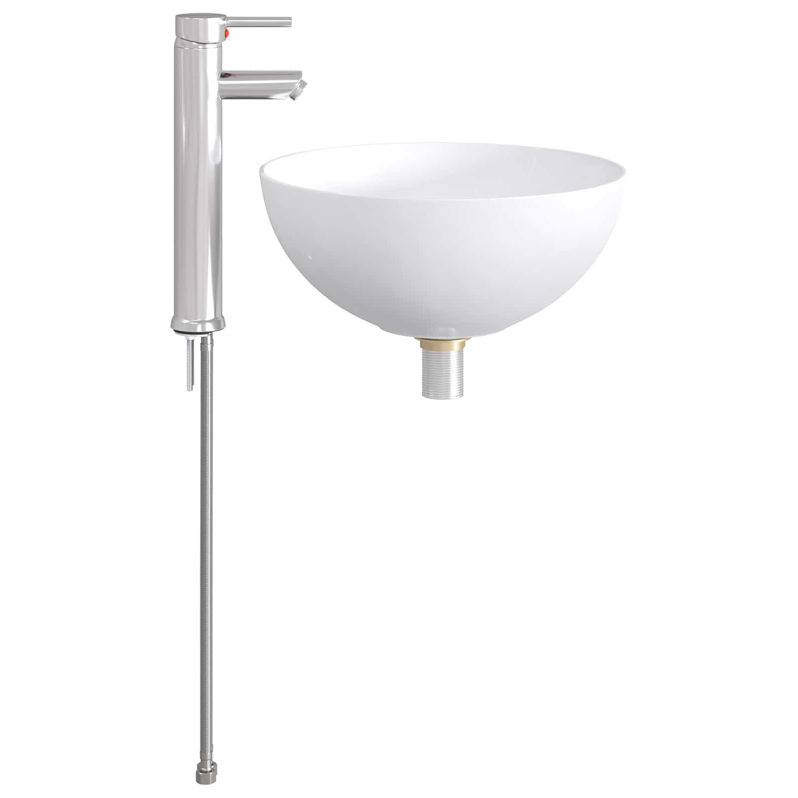 Umivaonik za kupaonicu Krom 35,5 x 35,5 x 14,5 cm Metal