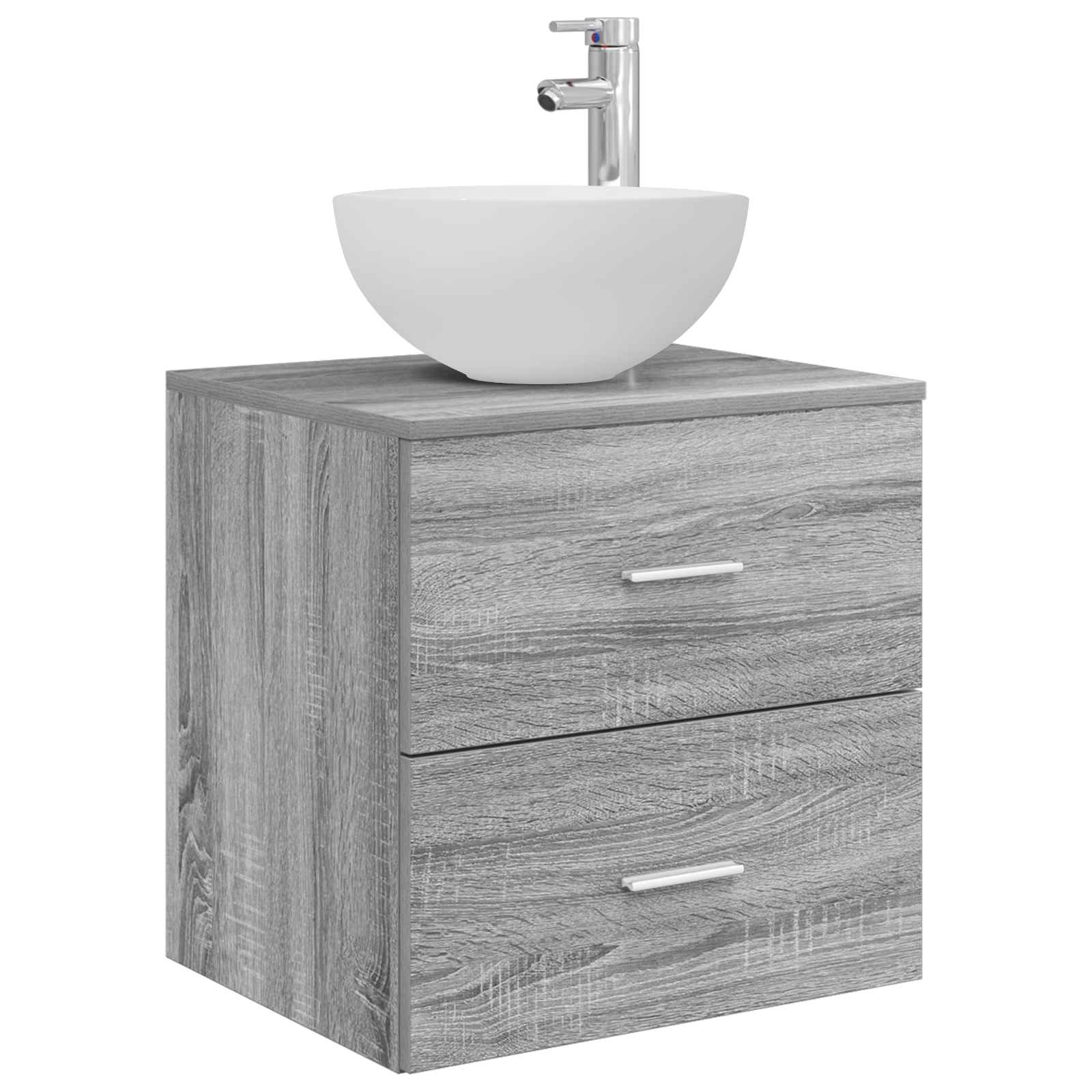 Umivaonik s montiranjem na zid Siva Sonoma 49,5 x 35 x 63 cm