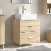 Umivaonik s policom Hrast sonoma 49,5 x 41 x 62,5 cm