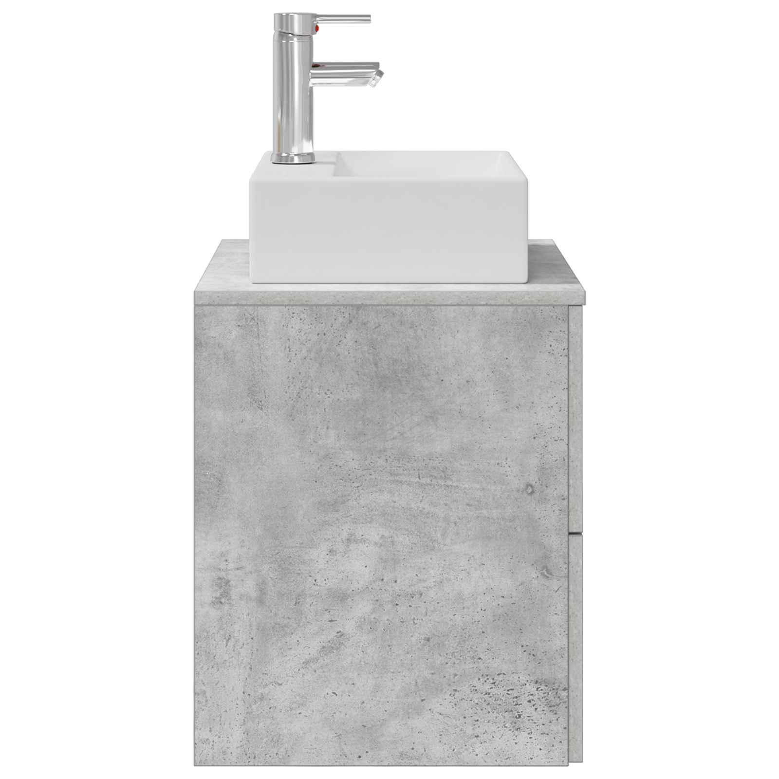 Umivaonik s policom Betonska siva 49,5 x 41 x 62,5 cm