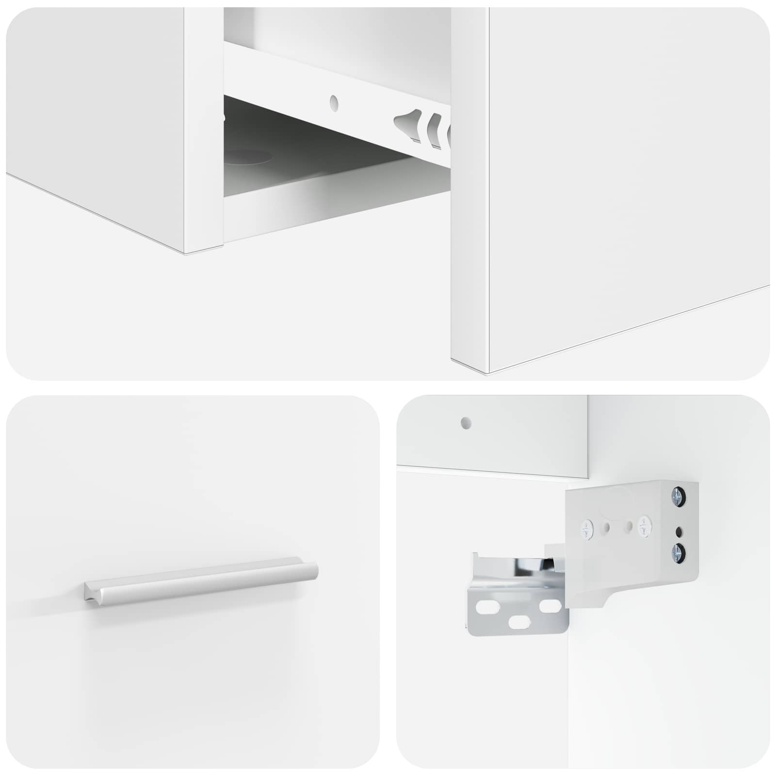 Umivaonik s policom Bijela 49,5 x 44,5 x 66,5 cm