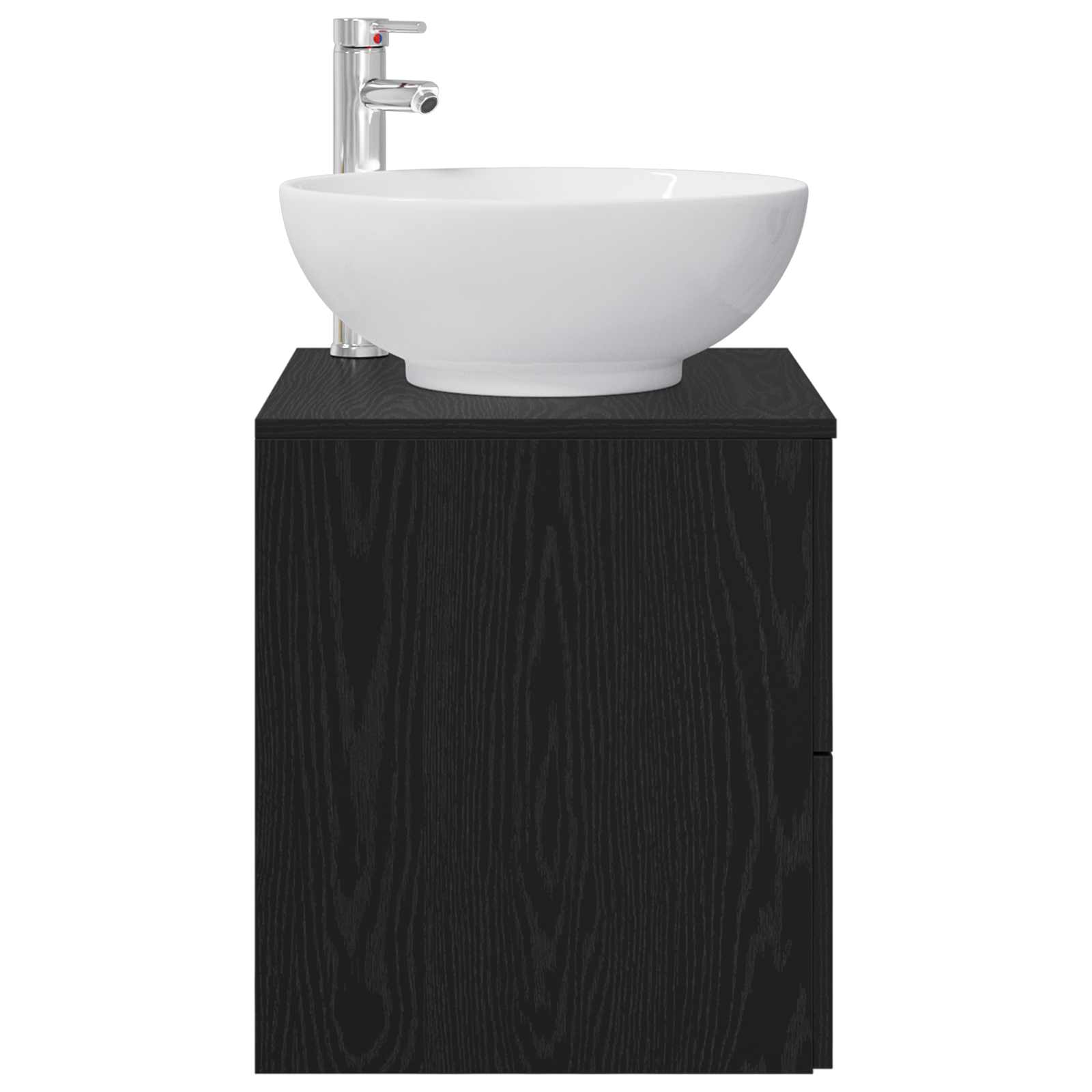 Umivaonik s policom Crni hrast 49,5 x 44,5 x 66,5 cm