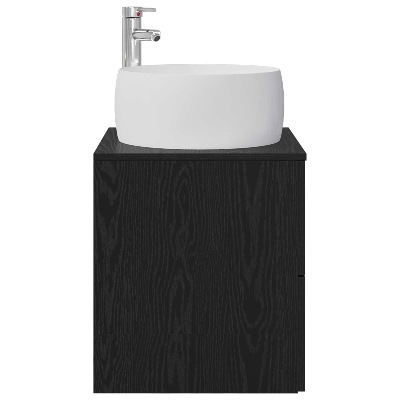 Umivaonik s policom Crni hrast 49,5 x 44,5 x 66 cm