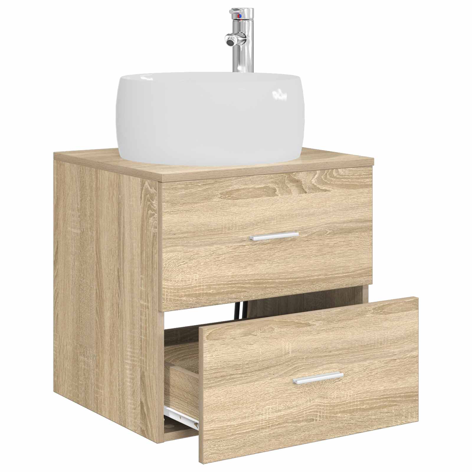 Umivaonik s policom Hrast sonoma 49,5 x 44,5 x 66 cm