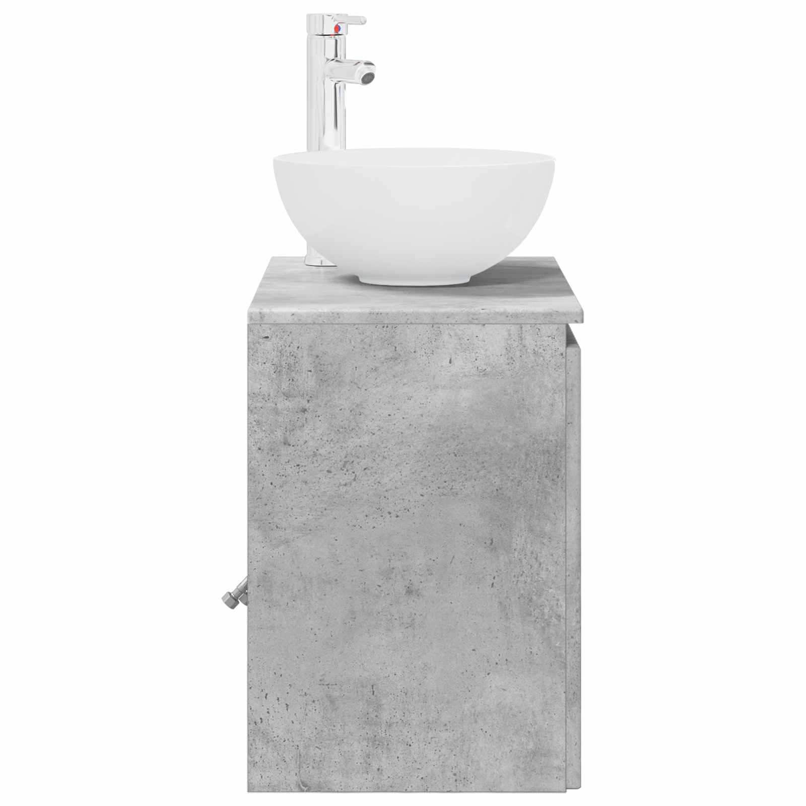 Umivaonik s policom Betonska siva 49,5 x 35 x 63 cm