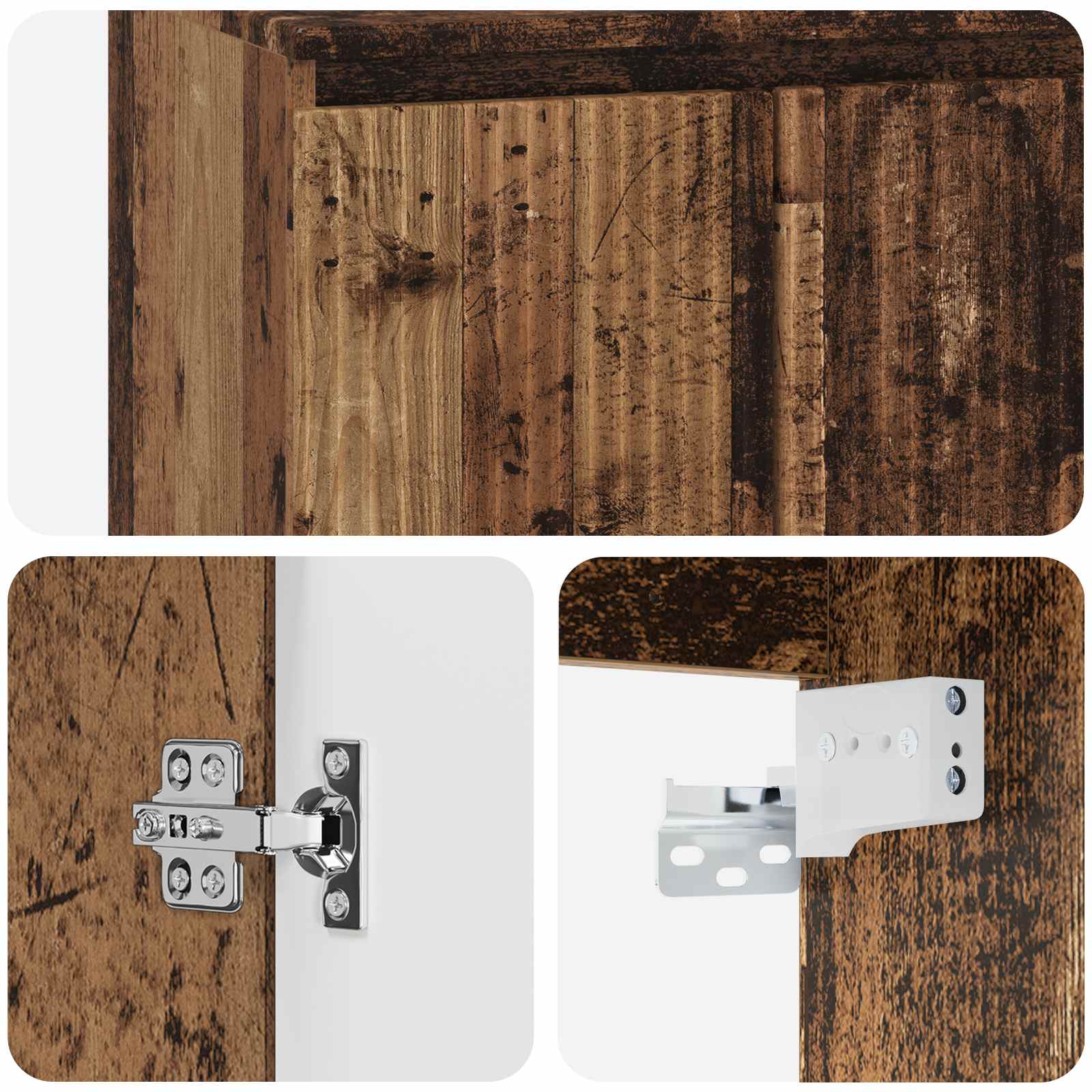 Umivaonik s policom Staro drvo 49,5 x 35 x 63 cm