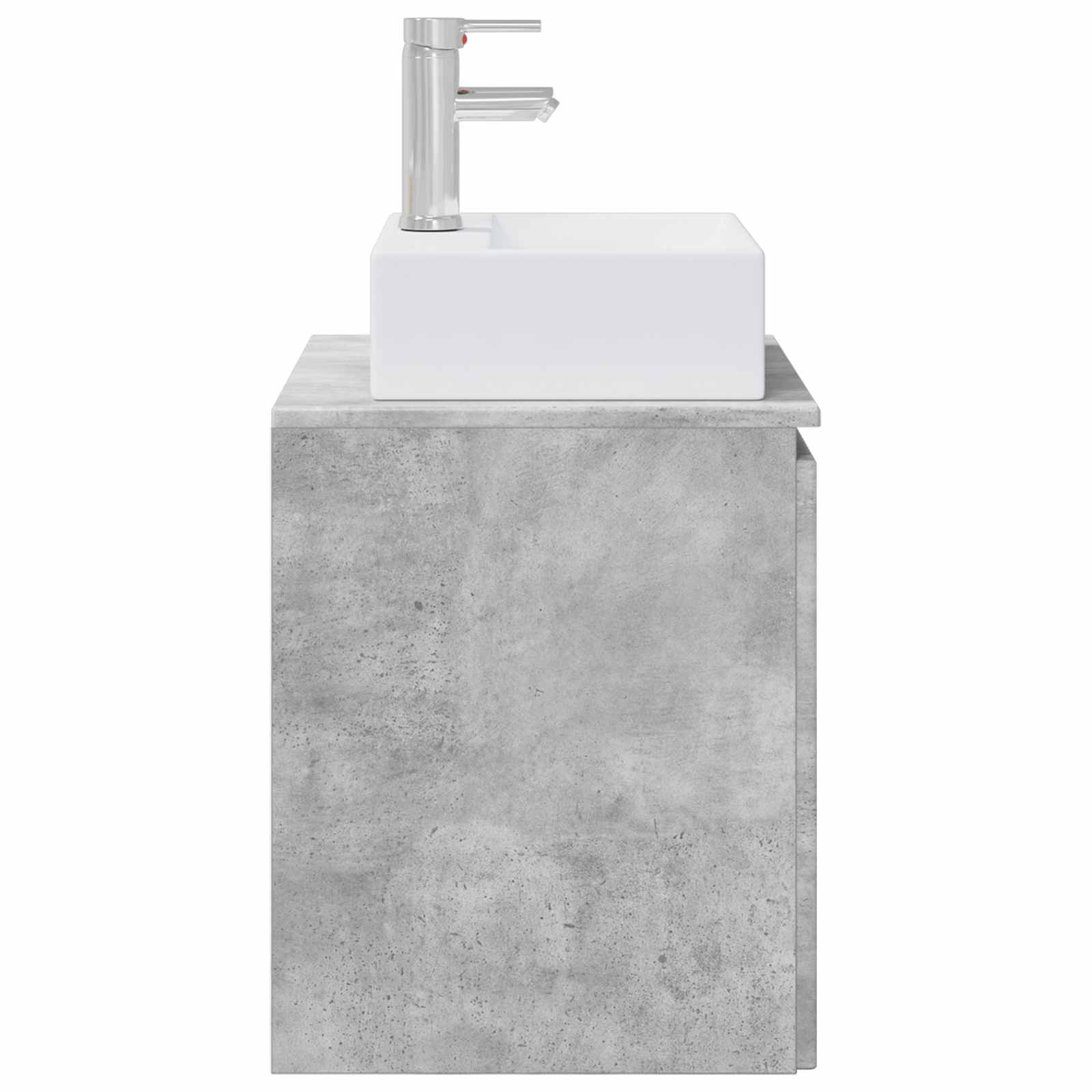 Umivaonik s policom Betonska siva 49,5 x 41 x 62,5 cm